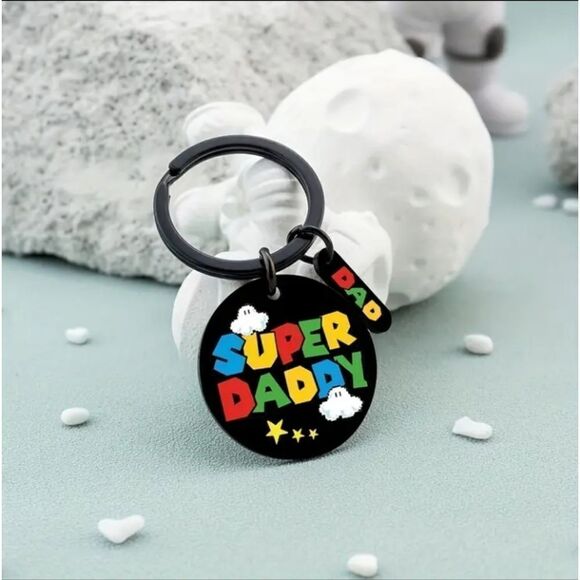 3 for $26  Super Daddy Mario Brothers Keychain - Picture 3 of 5
